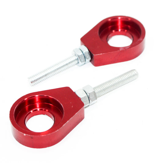 Red 15mm 76mm Chain Adjuster Bolts Tensioner PIT PRO Trail Quad Dirt Bike ATV