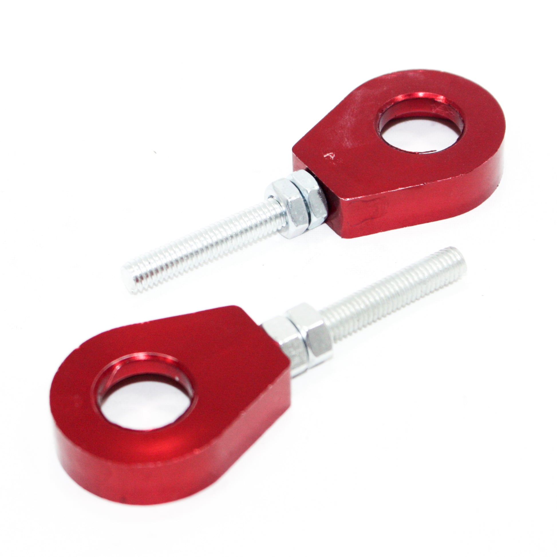 Red 15mm 76mm Chain Adjuster Bolts Tensioner PIT PRO Trail Quad Dirt Bike ATV