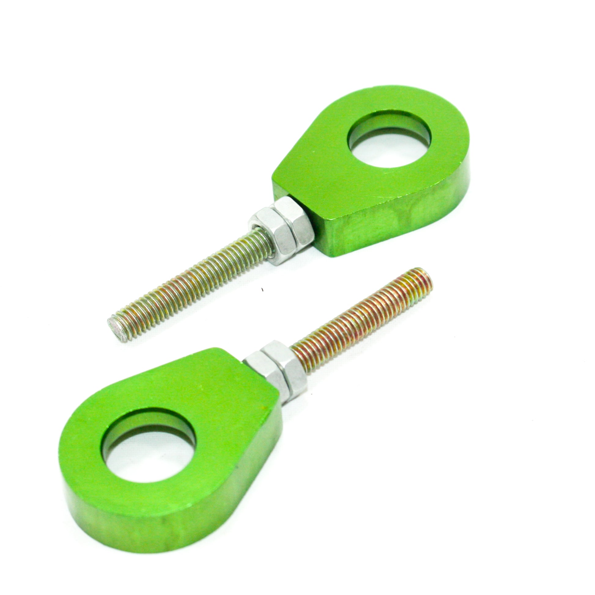 Green 15mm 76mm Chain Adjuster Bolts Tensioner PIT PRO Trail Quad Dirt Bike ATV