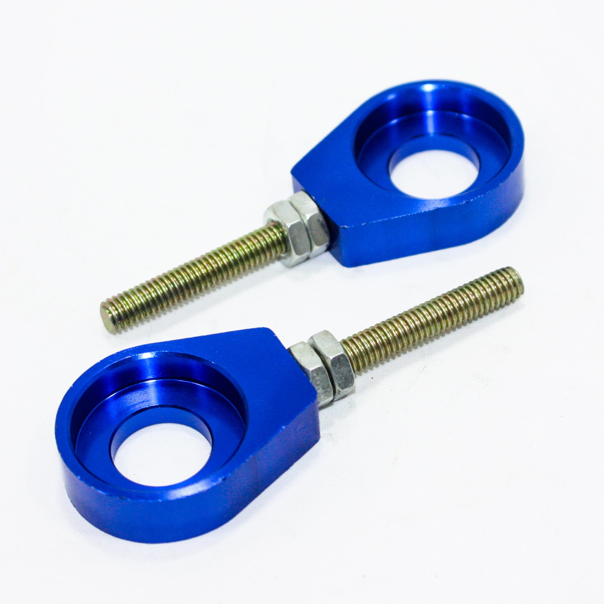 BLUE 15mm 76mm Chain Adjuster Bolts Tensioner PIT PRO Trail Quad Dirt Bike ATV