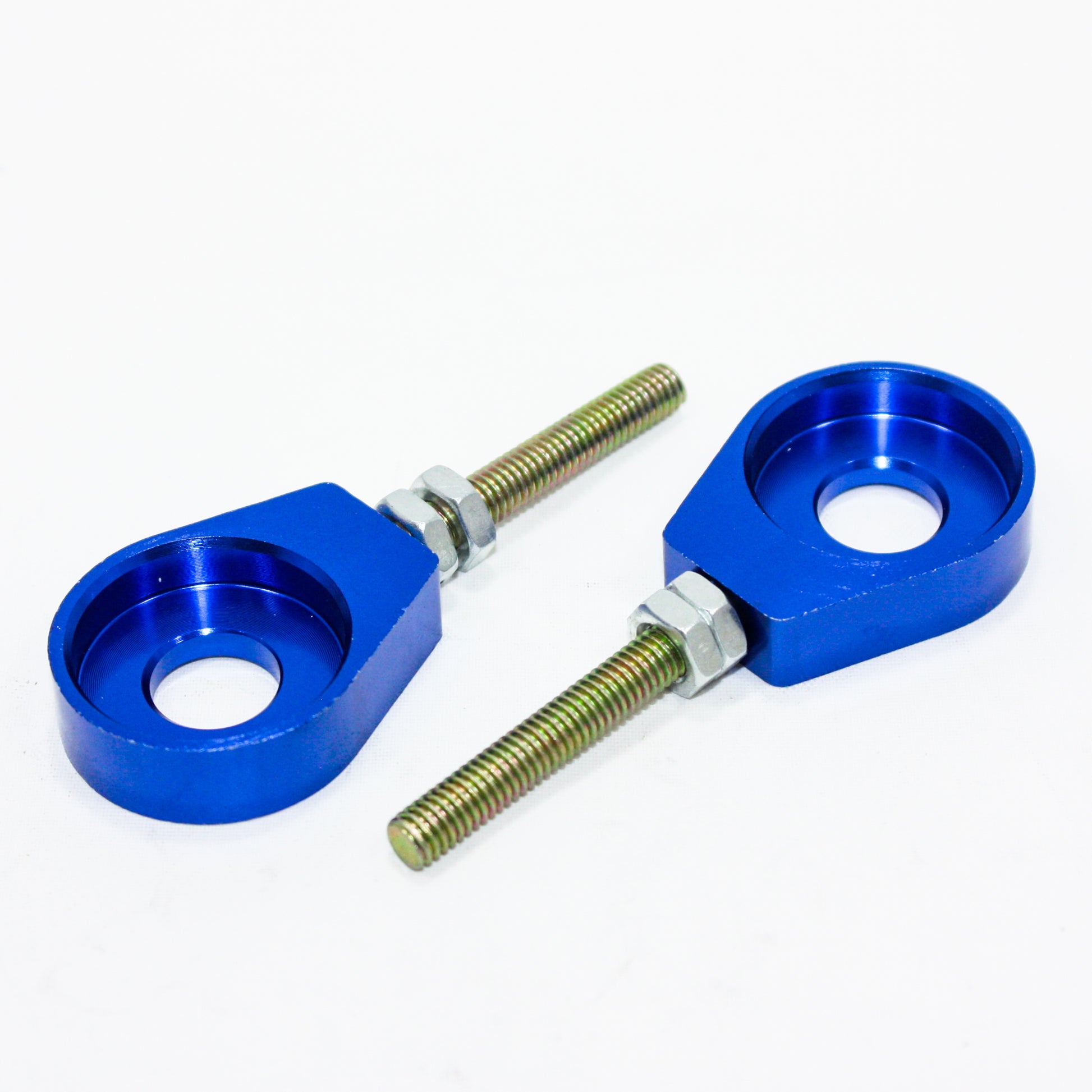 BLUE 12mm 76mm Chain Adjuster Bolts Tensioner PIT PRO Trail Quad Dirt Bike ATV