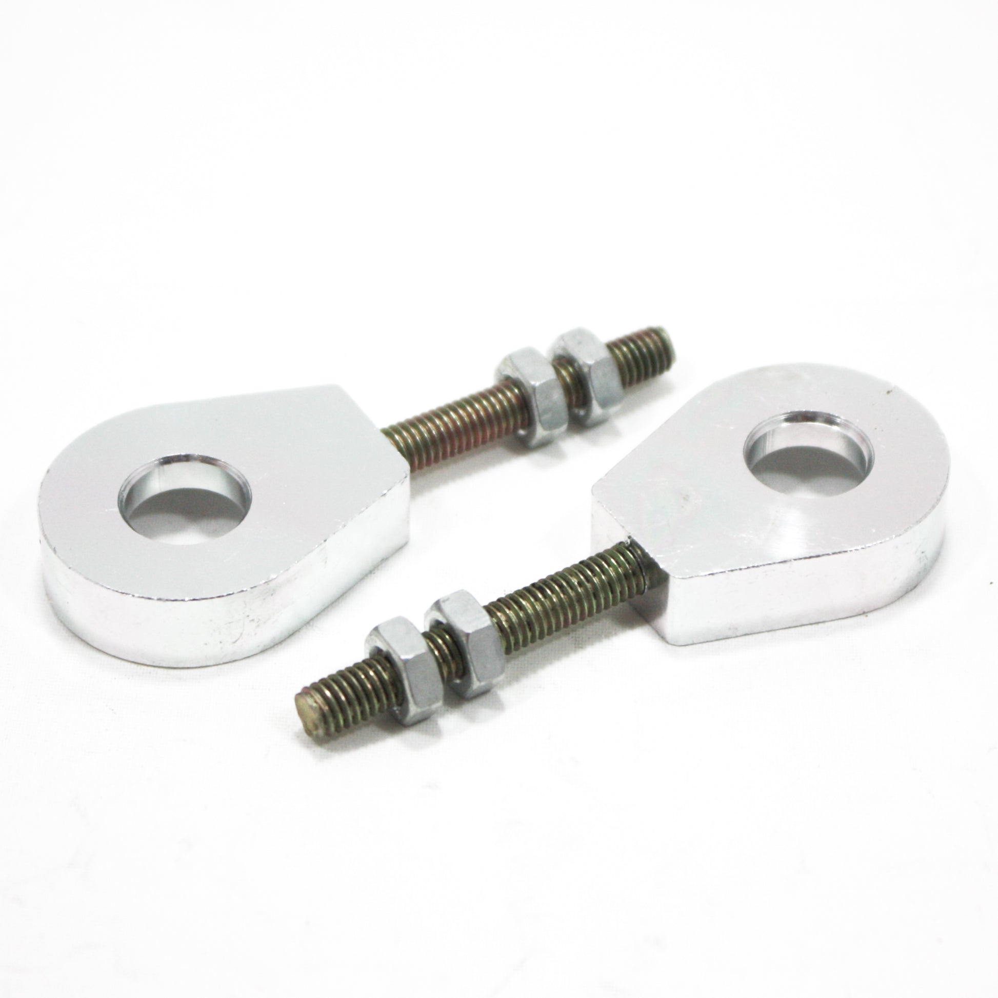 Silver 12mm 76mm Chain Adjuster Bolts Tensioner PIT PRO Trail Quad Dirt Bike ATV