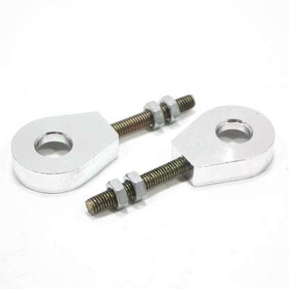 Silver 12mm 76mm Chain Adjuster Bolts Tensioner PIT PRO Trail Quad Dirt Bike ATV