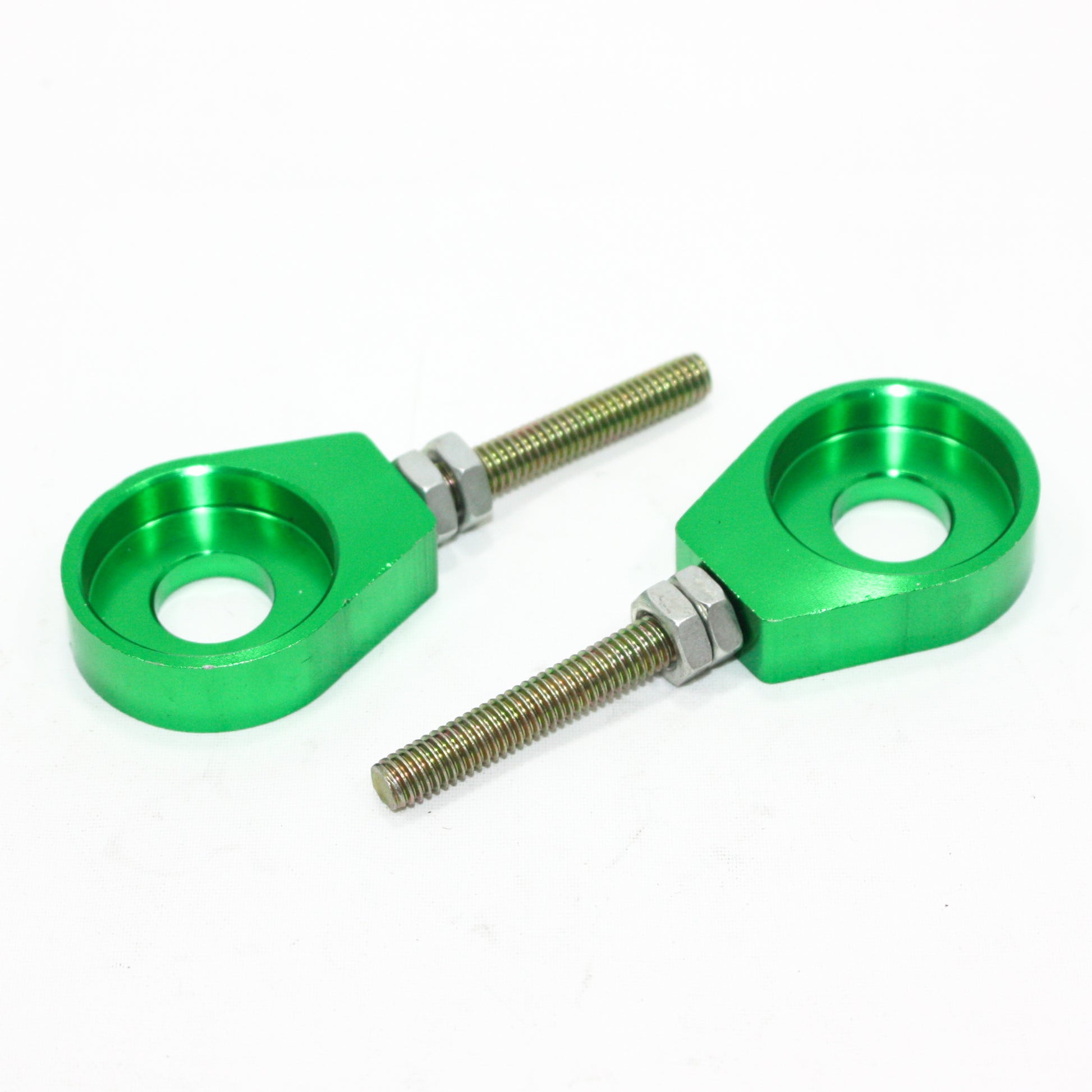 Green 12mm 76mm Chain Adjuster Bolts Tensioner PIT PRO Trail Quad Dirt Bike ATV