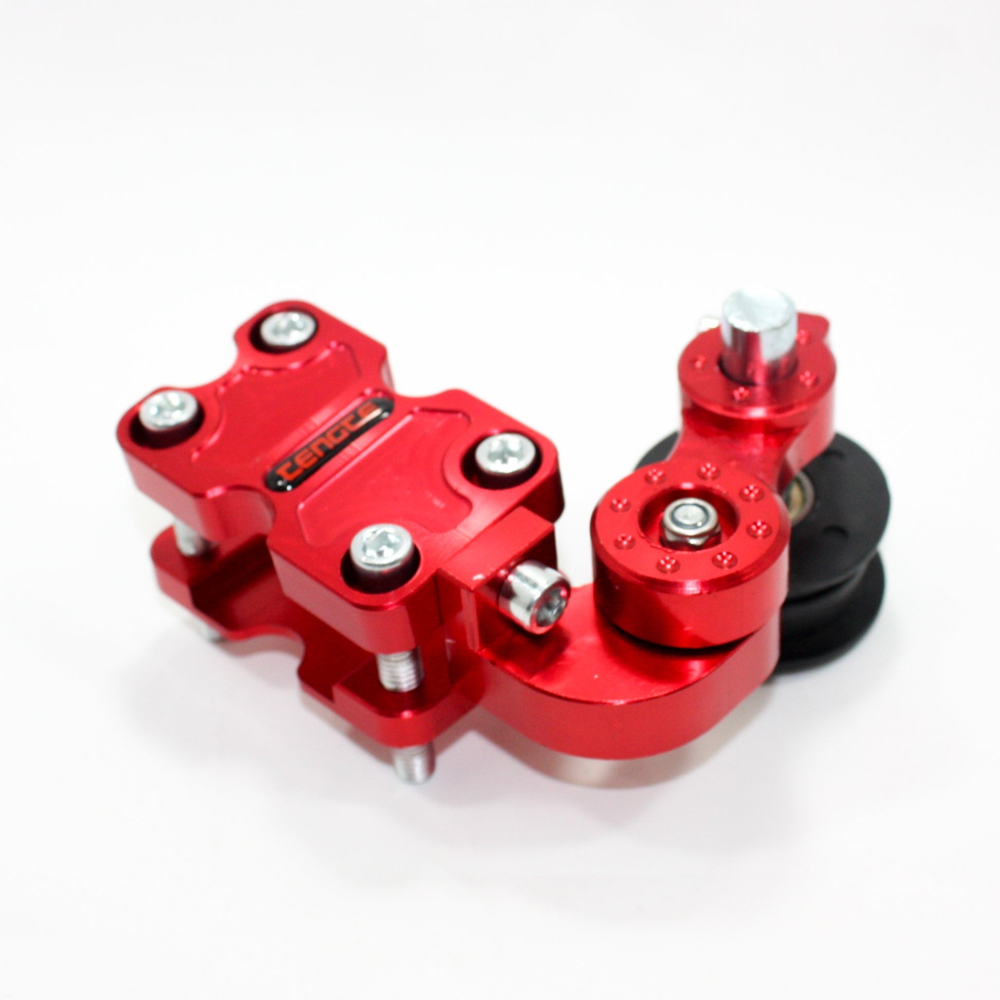 RED Universal Motorcycle Alloy Adjustable Chain Tensioner PITPRO Trail Dirt Bike