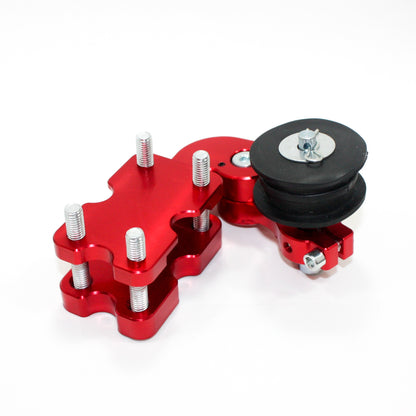 RED Universal Motorcycle Alloy Adjustable Chain Tensioner PITPRO Trail Dirt Bike