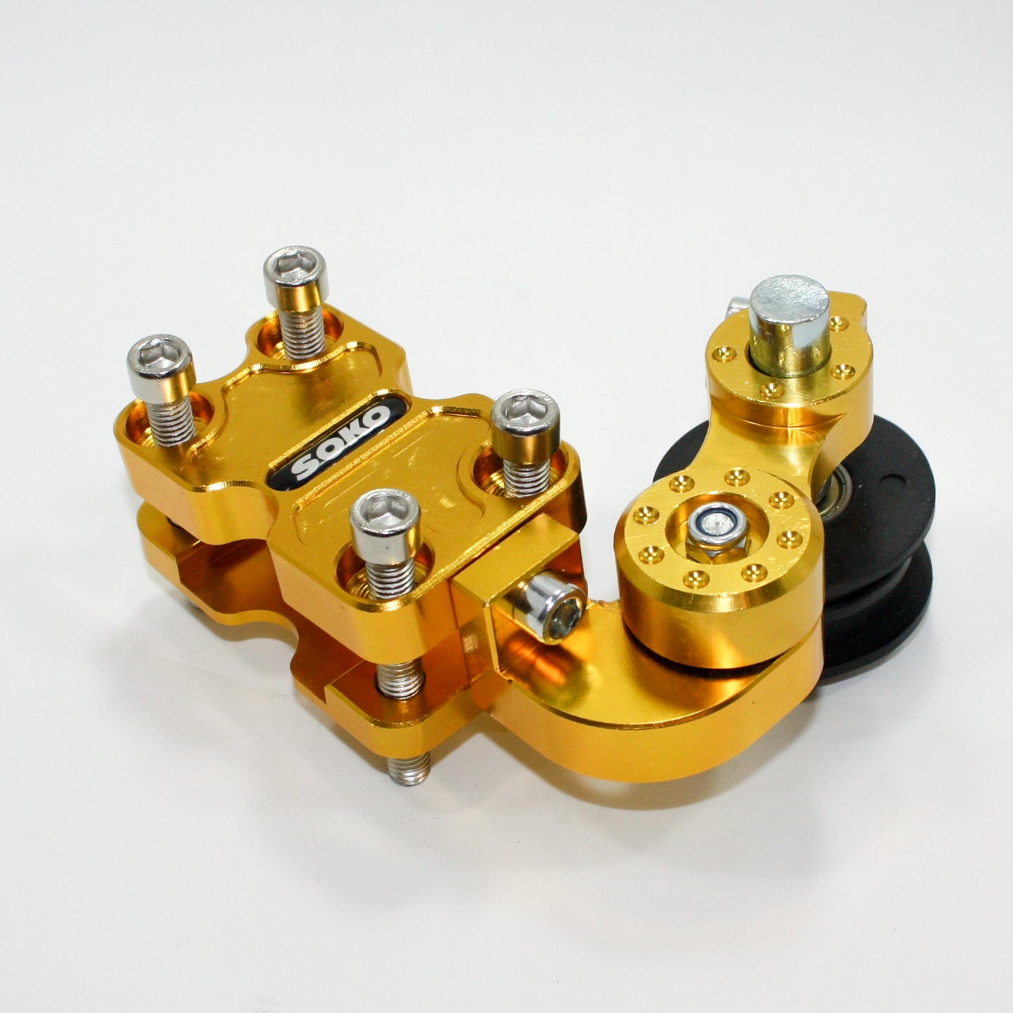 GOLD Universal Motorcycle Alloy Adjustable Chain Tensioner PIT Trail Dirt Bike