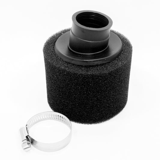 BLACK 35mm Angle Bent Foam Air Filter Pod Cleaner PIT Quad Dirt Bike ATV Buggy