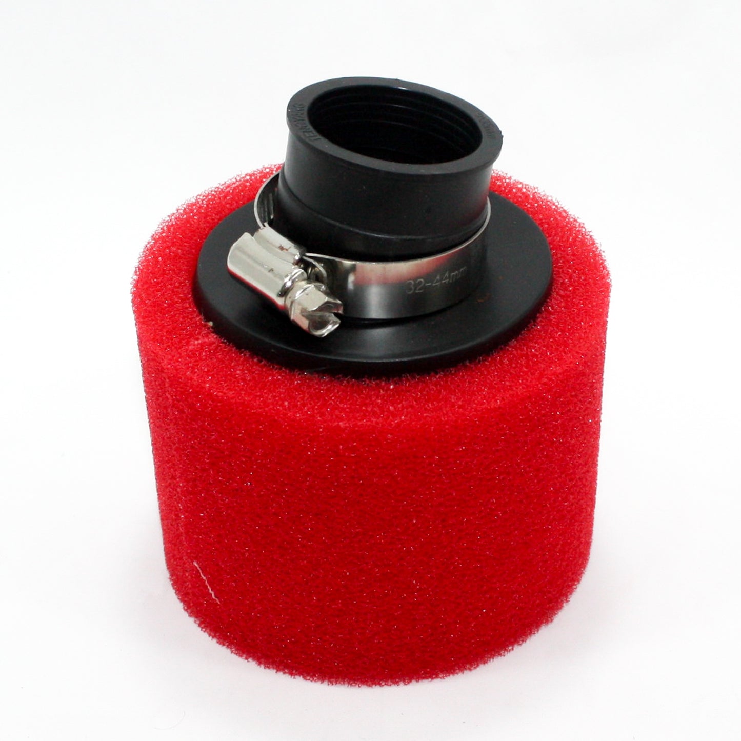 RED 35mm Angle Bent Foam Air Filter Pod Cleaner PIT Quad Dirt Bike ATV Buggy