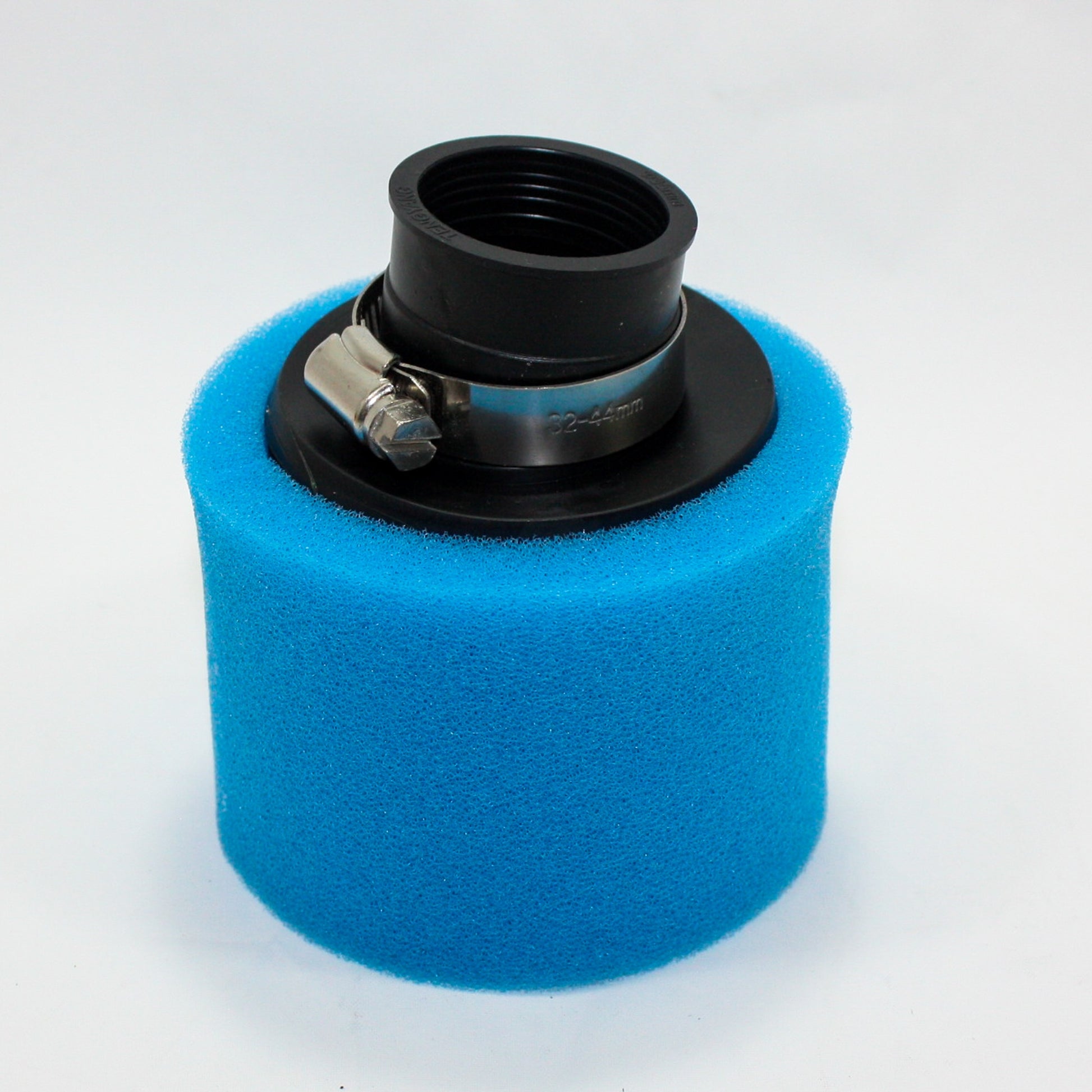 BLUE 35mm Angle Bent Foam Air Filter Pod Cleaner PIT Quad Dirt Bike ATV Buggy