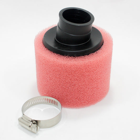 PINK 35mm Angle Bent Foam Air Filter Pod Cleaner PIT Quad Dirt Bike ATV Buggy