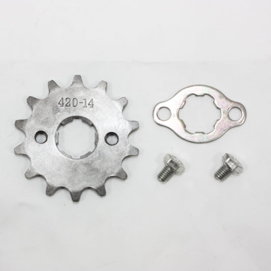 14T Teeth 20mm 420 Chain Front Sprocket Cog PIT TRAIL QUAD DIRT BIKE ATV BUGGY