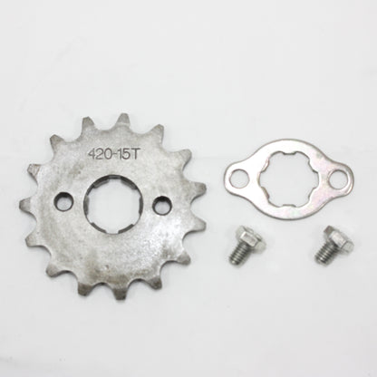 15T Teeth 20mm 420 Chain Front Sprocket Cog PIT TRAIL QUAD DIRT BIKE ATV BUGGY