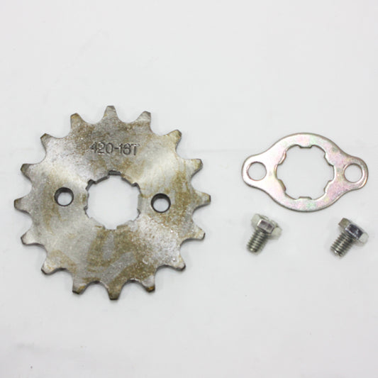 16T Teeth 20mm 420 Chain Front Sprocket Cog PIT TRAIL QUAD DIRT BIKE ATV BUGGY