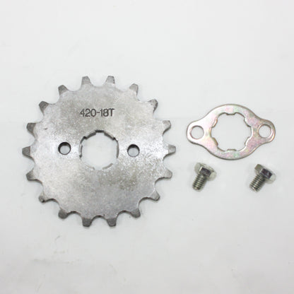 18T Teeth 20mm 420 Chain Front Sprocket Cog PIT TRAIL QUAD DIRT BIKE ATV BUGGY