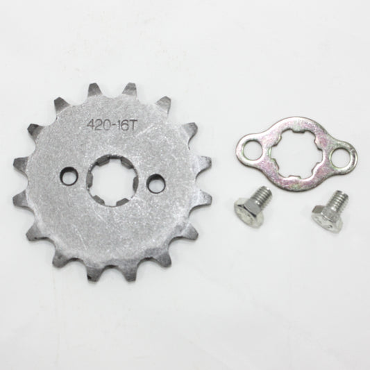 16T Teeth 17mm 420 Chain Front Sprocket Cog PIT TRAIL QUAD DIRT BIKE ATV BUGGY