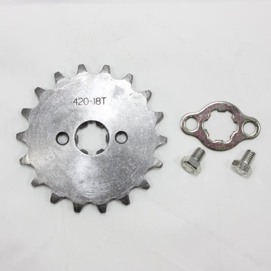 18T Teeth 17mm 420 Chain Front Sprocket Cog PIT TRAIL QUAD DIRT BIKE ATV BUGGY