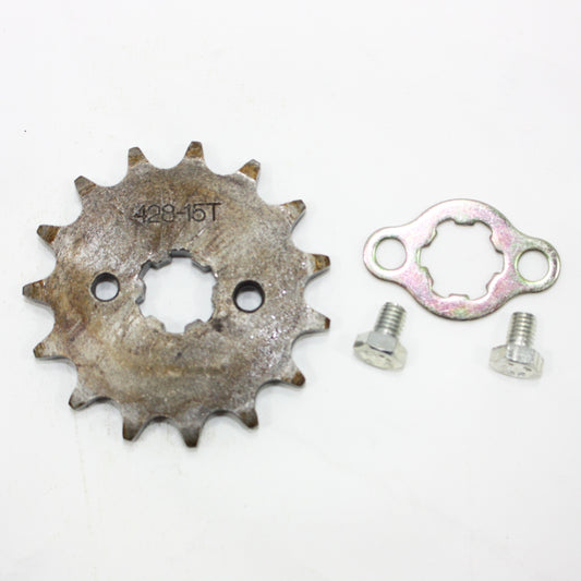 15T Teeth 17mm 428 Chain Front Sprocket Cog PIT TRAIL QUAD DIRT BIKE ATV BUGGY