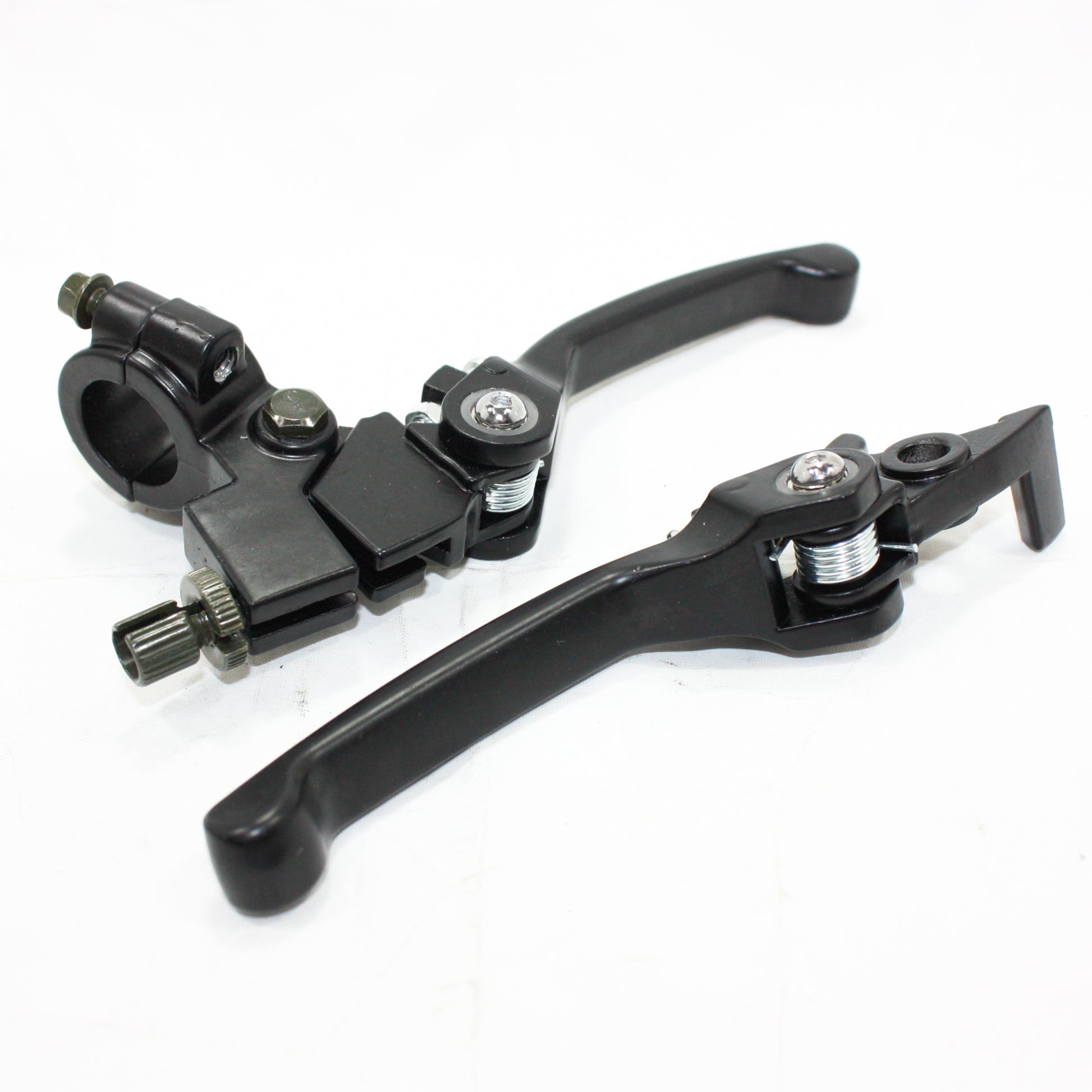 BLACK Bifold Foldable Clutch + Brake Lever Handle 125cc 140cc PIT PRO DIRT BIKE