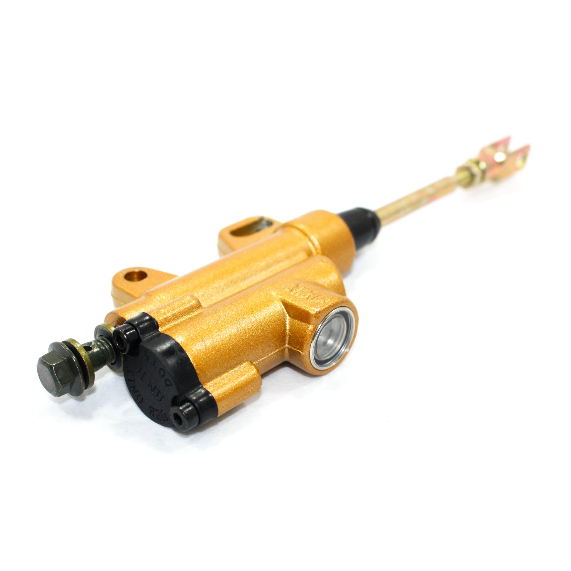 GOLD 8mm Banjo Back Rear Hydraulic Brake Master Cylinder PIT PRO Dirt Bike ATV