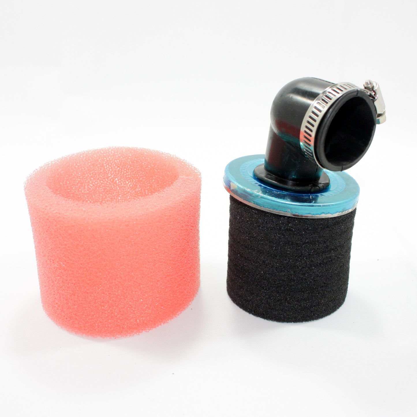 PINK 35mm 90 Degree Bent Angled Air Filter Pod Cleaner PIT QUAD DIRT BIKE ATV