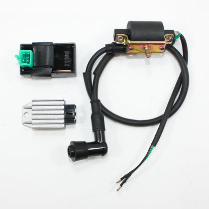 Ignition Coil + CDI UNIT + Regulator 110cc 125cc PIT Quad Dirt Bike ATV Buggy