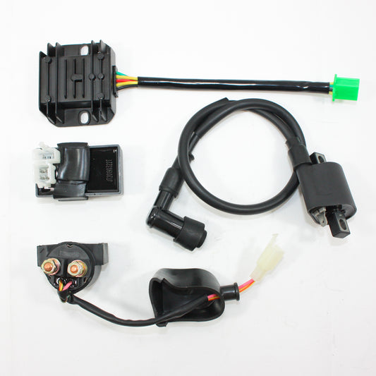 Coil + CDI UNIT + Regulator + Solenoid 150cc 250cc PIT Quad Dirt Bike ATV Buggy