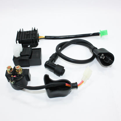 Coil + CDI UNIT + Regulator + Solenoid 150cc 250cc PIT Quad Dirt Bike ATV Buggy