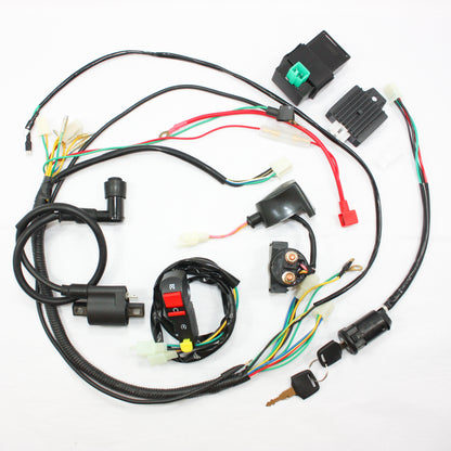 FULL DC YX 150CC Kick+ Electric Start Engine Wiring Harness Loom PIT Dirt Bike