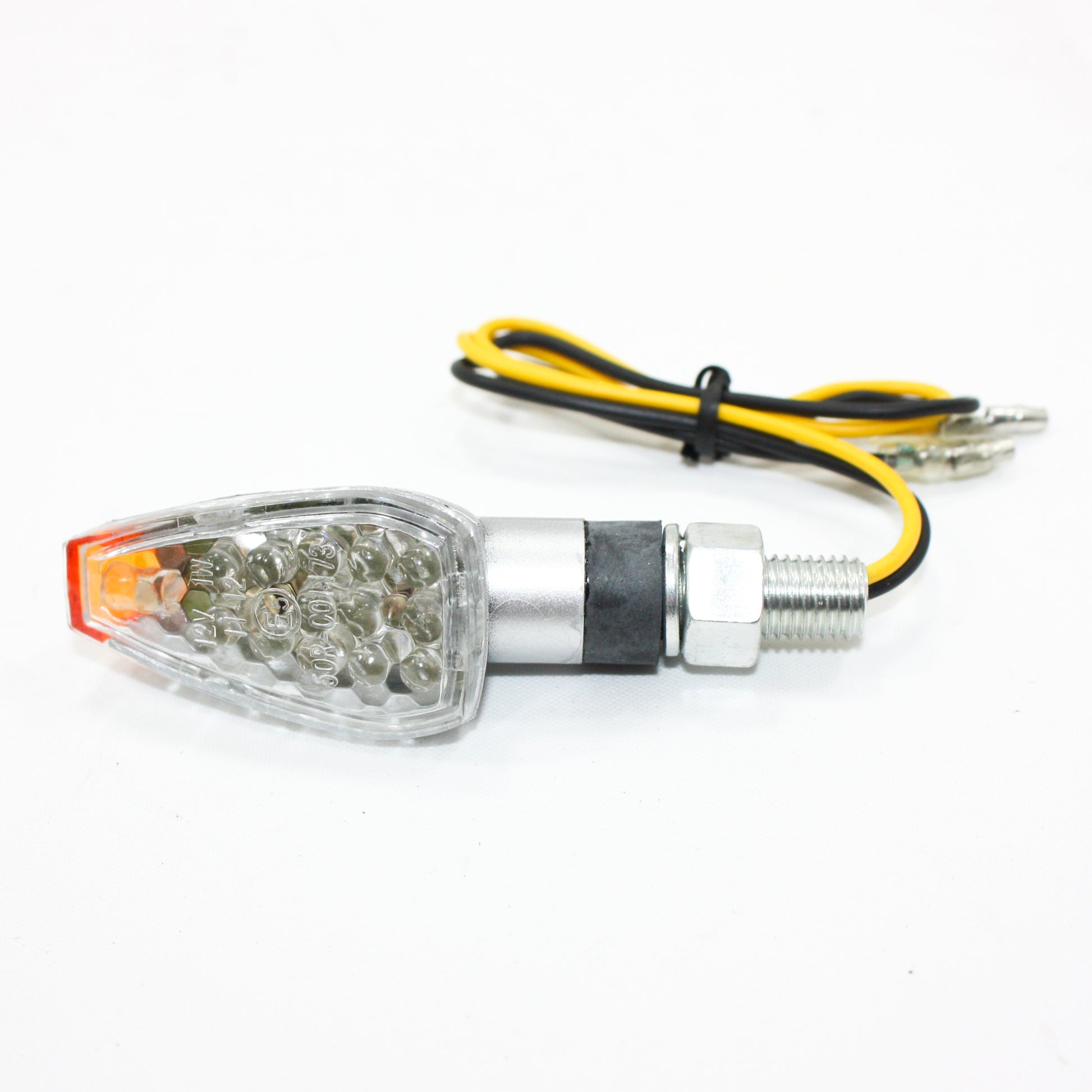 Silver 12V LED REC REG Indicator Turn Signal Light  PIT Dirt Motorcycle Bike MX