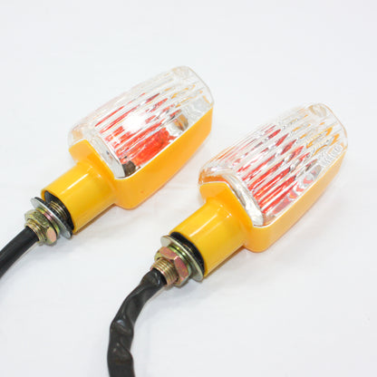 YELLOW 12V REC REG Indicator Turn Signal Light PIT PRO Dirt Motorcycle Bike MX