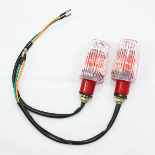 RED 12V REC REG Indicator Turn Signal Light PIT PRO Dirt Motorcycle Bike MX