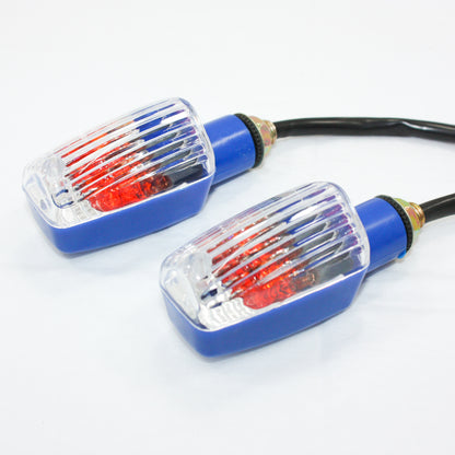 BLUE 12V REC REG Indicator Turn Signal Light PIT PRO Dirt Motorcycle Bike MX