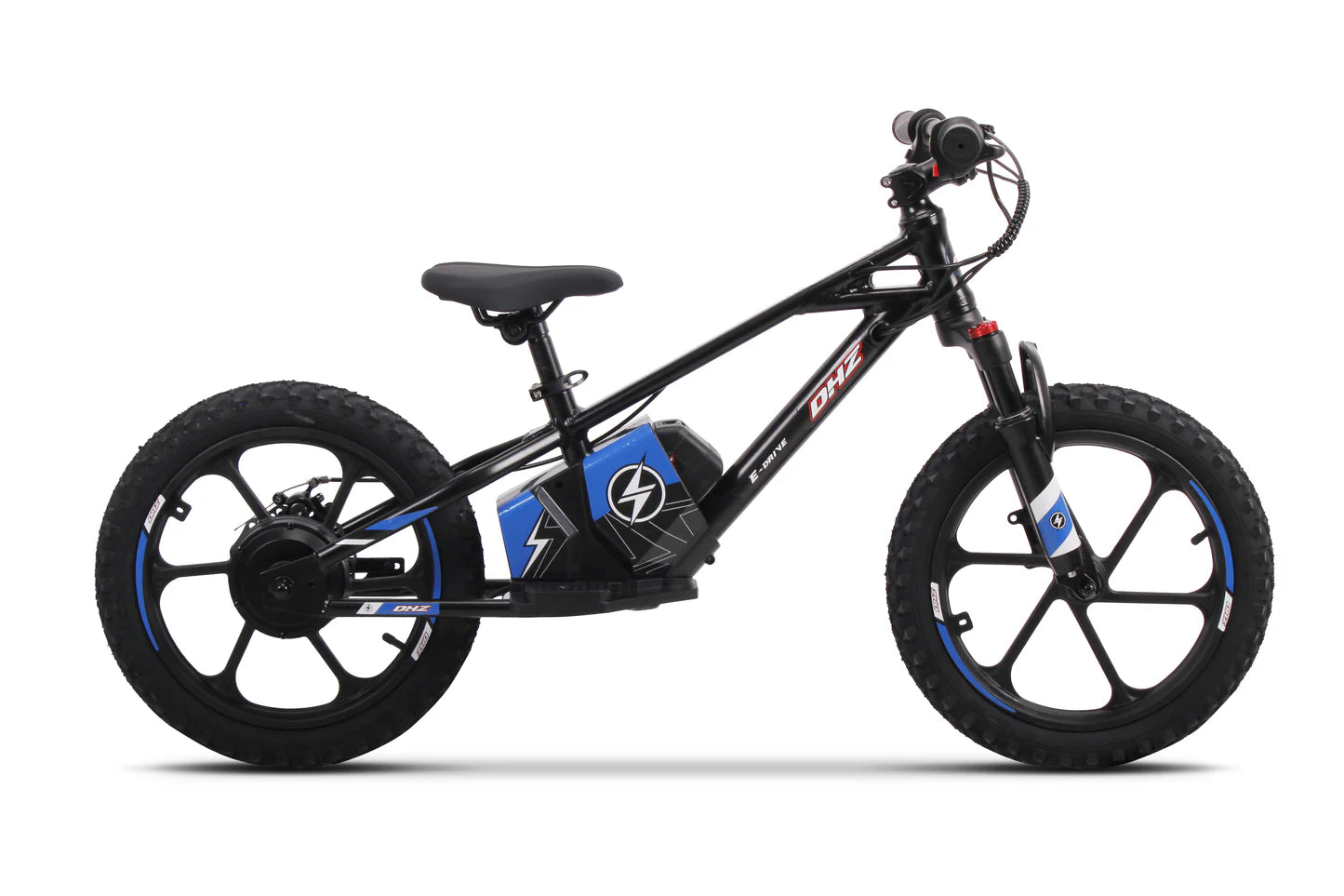 DHZ 16" 800W Electric Balance Bike, Removable Battery, Brushless Hub Motor