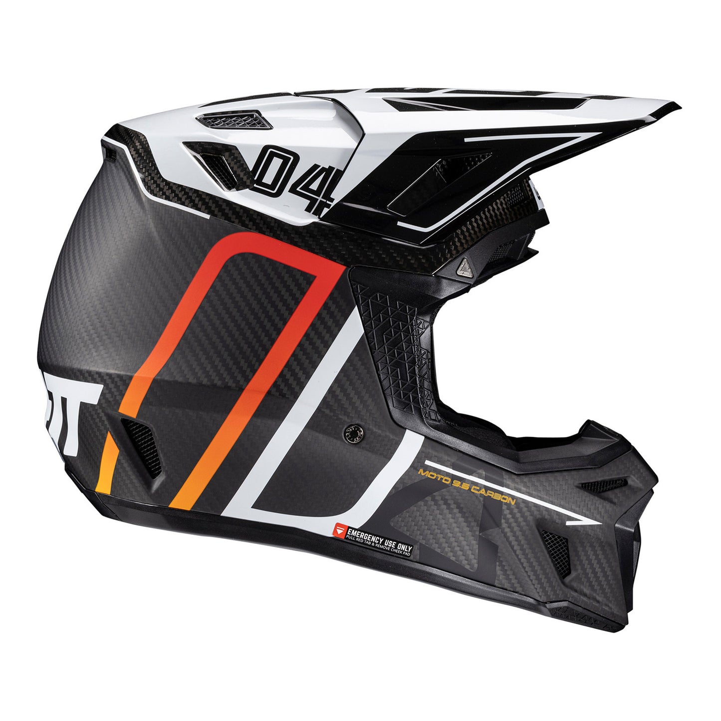 Leatt 2025 9.5 Helmet Kit - Carbon / White (S/55-56cm)