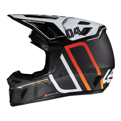 Leatt 2025 9.5 Helmet Kit - Carbon / White (XL/61-62cm)