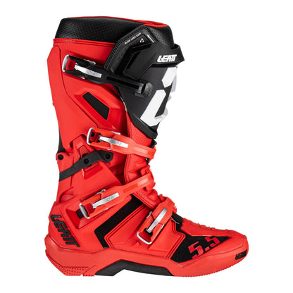 Leatt 5.5 Flexlock Boot - Red (US12-UK11)