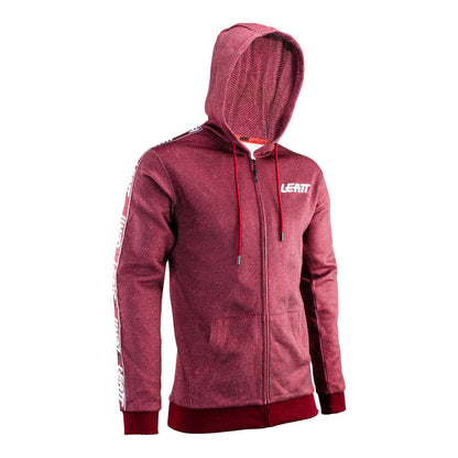 Leatt Premium Zip Hoodie - Ruby (3XL)