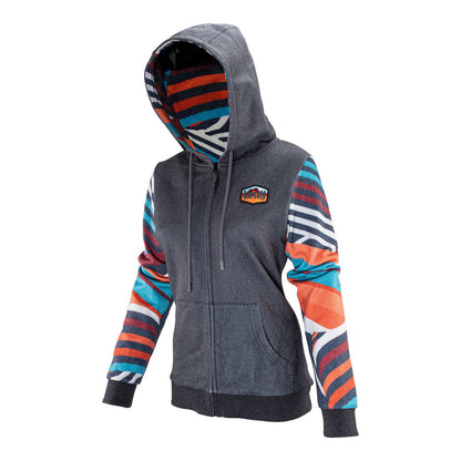 Leatt Premium Women's Zip Hoodie - Stripes (M)