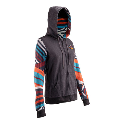Leatt Premium Women's Zip Hoodie - Stripes (L)