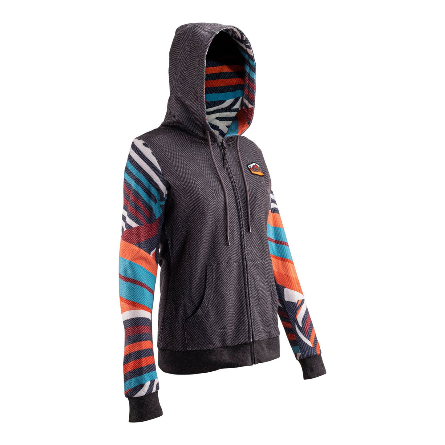 Leatt Premium Women's Zip Hoodie - Stripes (XL)