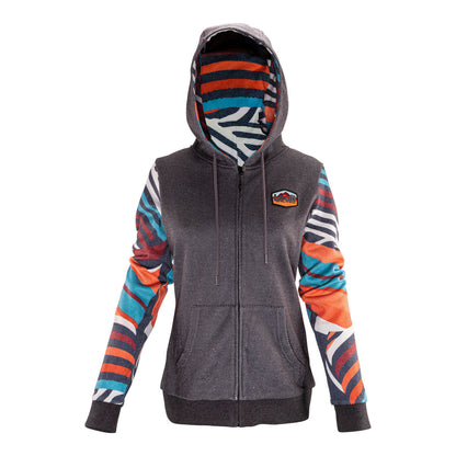 Leatt Premium Women's Zip Hoodie - Stripes (XL)