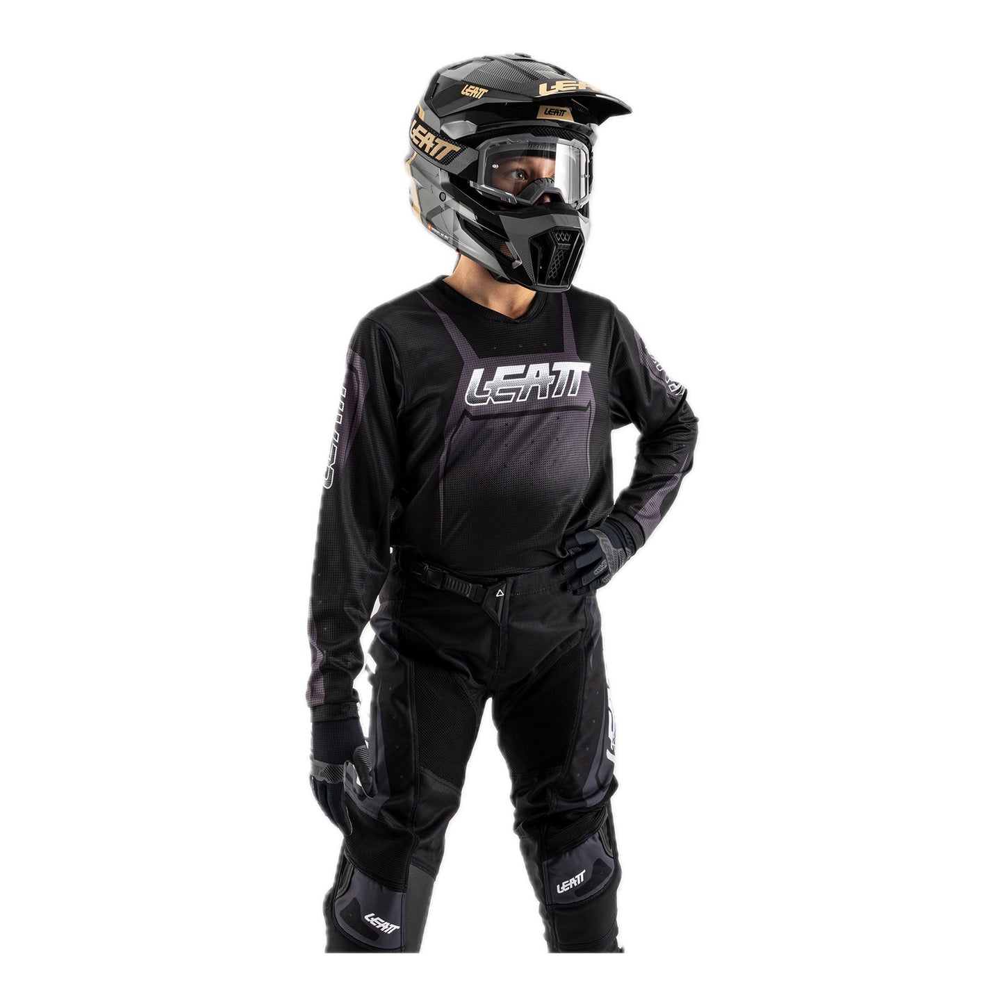 Leatt 2025 3.5 Junior Ride Kit - Black (M/EU130/140cm)
