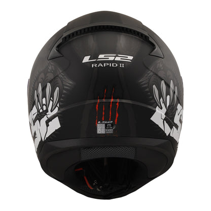 LS2 FF353 Rapid II (XS) Claw - Black 06