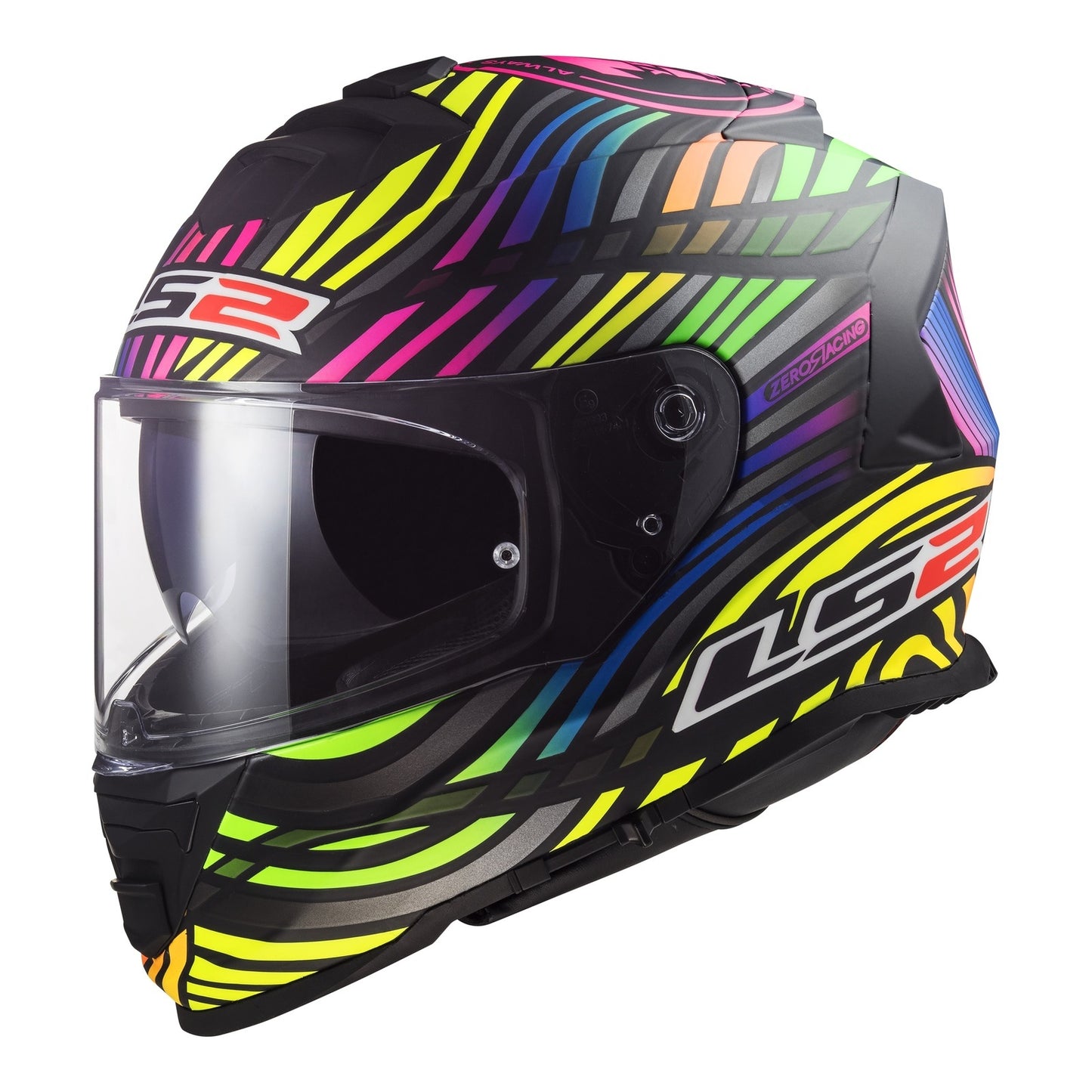 LS2 FF800 Storm II (2XL) Power - Matte Black / Rainbow 06