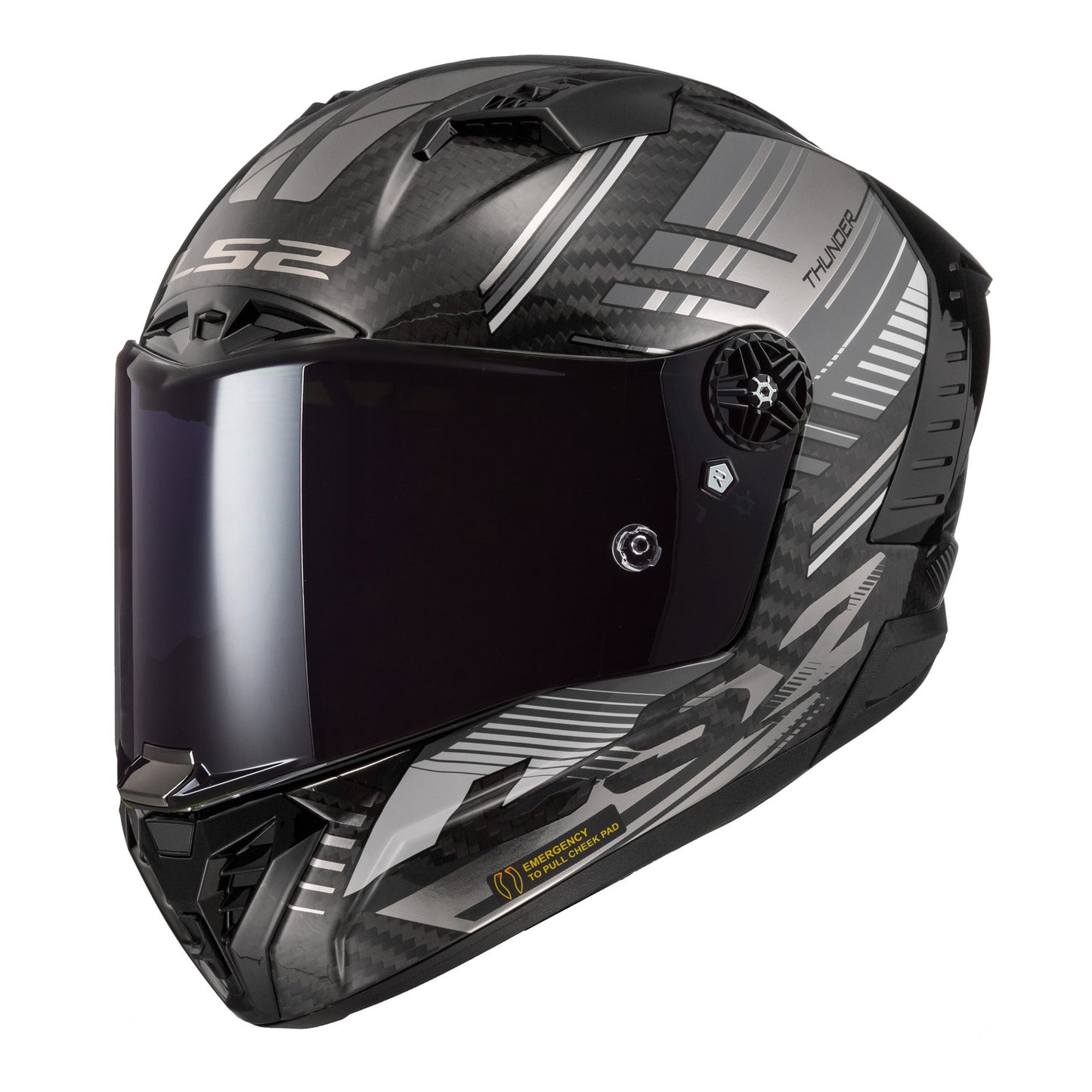 LS2 FF805 Thunder Carbon (3XL) Volt - Black / Grey 06