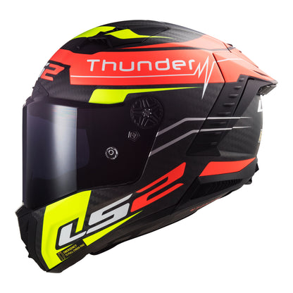 LS2 FF805C Thunder Carbon (L) Attack - Matte Red / Hi-Vis Yellow 06