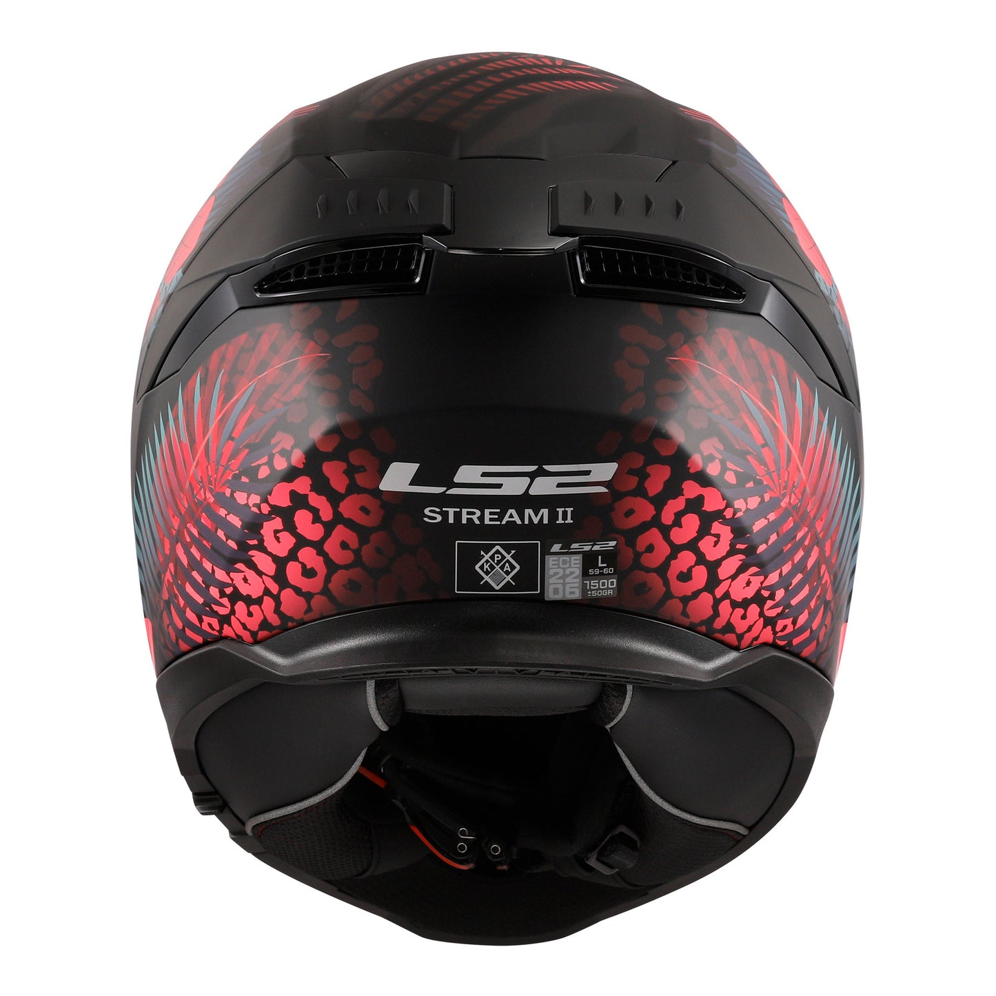 LS2 FF808 Stream II (S) Jungle - Matte Black / Pink / Blue 06