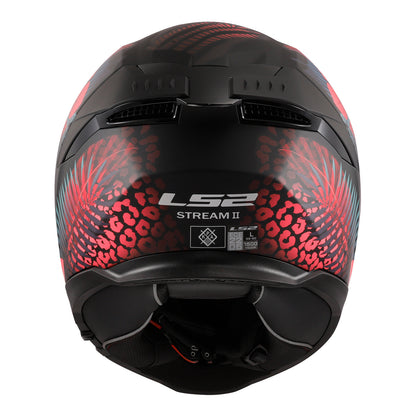 LS2 FF808 Stream II (S) Jungle - Matte Black / Pink / Blue 06
