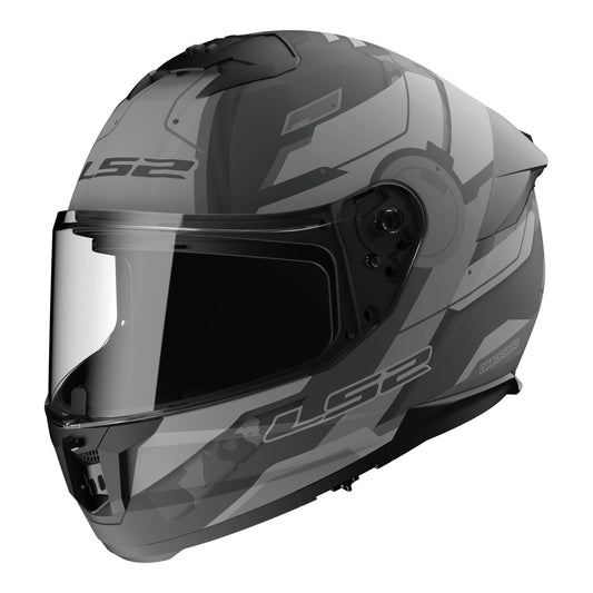LS2 FF808 Stream II (2XL) Shadow - Matte Titanium / Grey 06